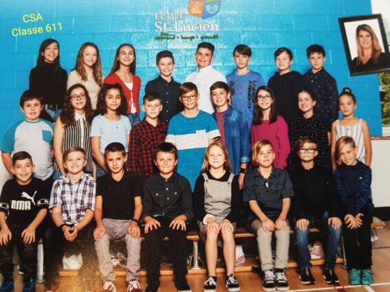 Classe gagnante de l'école Saint-Lucien